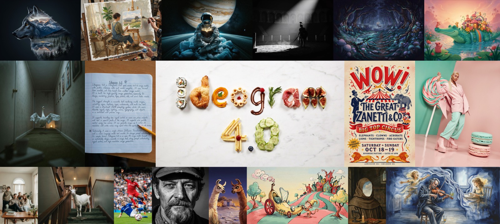 Ideogram 4 样本拼图