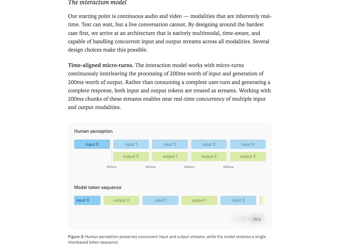 Human perception vs model token sequence